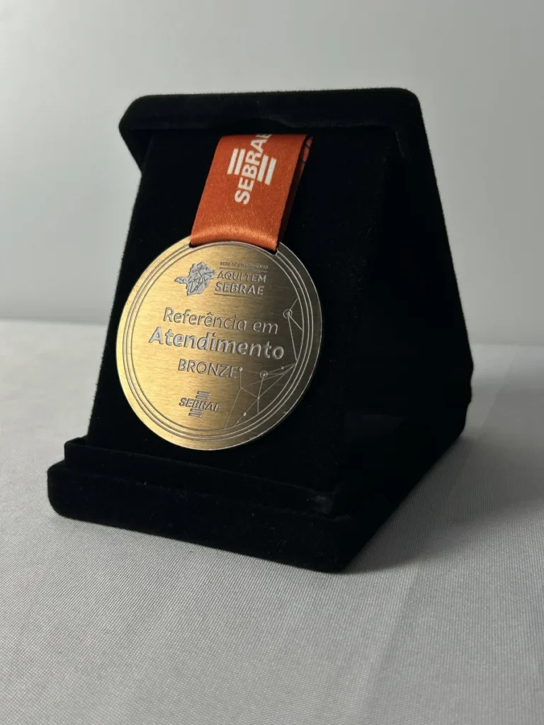 Medalha em Aço Inox Bronze