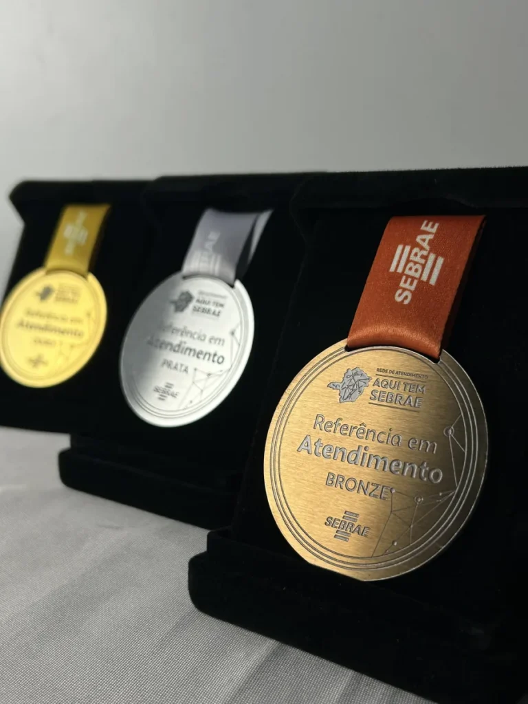 Medalhas em Aço Inox
