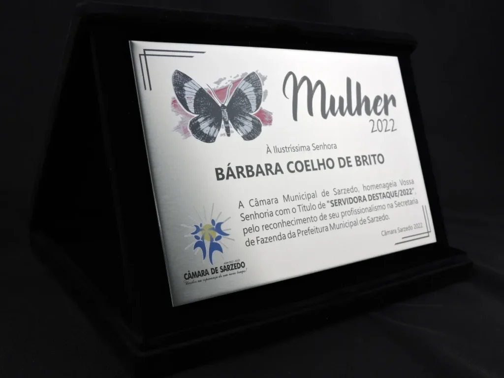 Placa de Homenagem