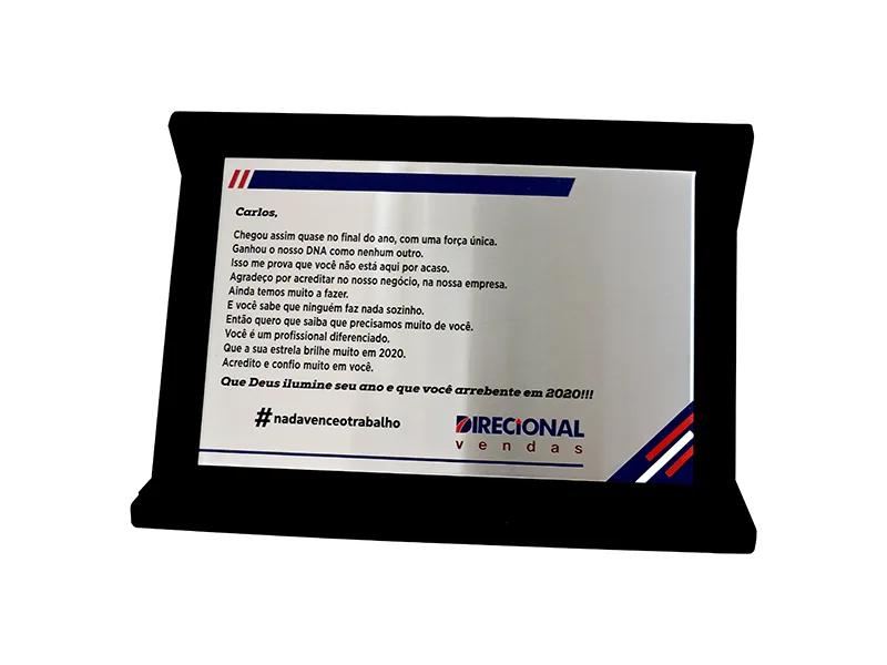 Placa de Homenagem