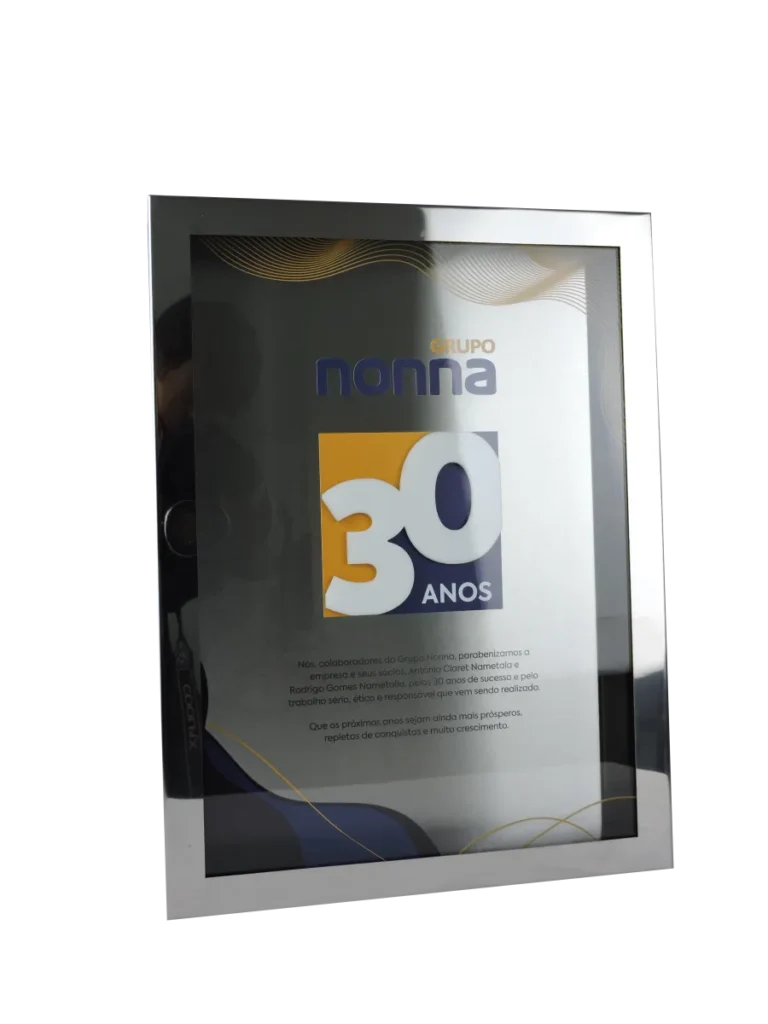 Placa de Premiação