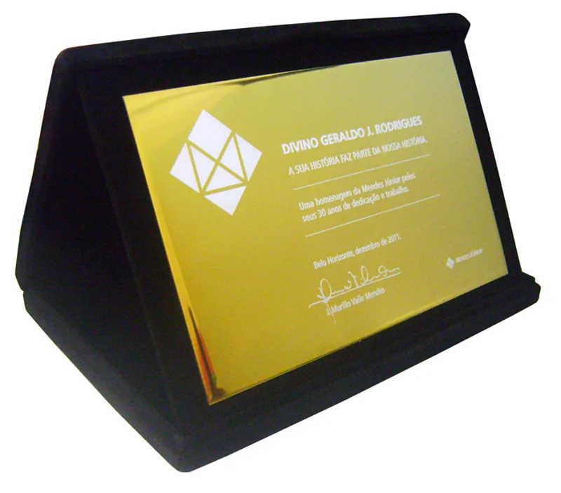 Placa de Homenagem
