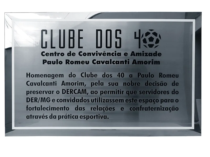 Placa de Inauguração