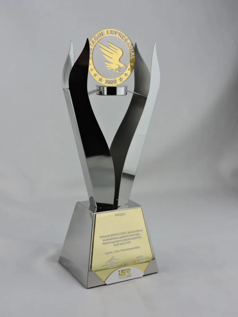 Troféu em Aço Inox