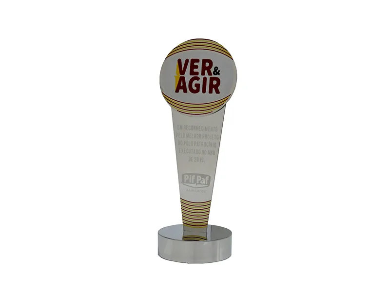Troféu em Aço Inox