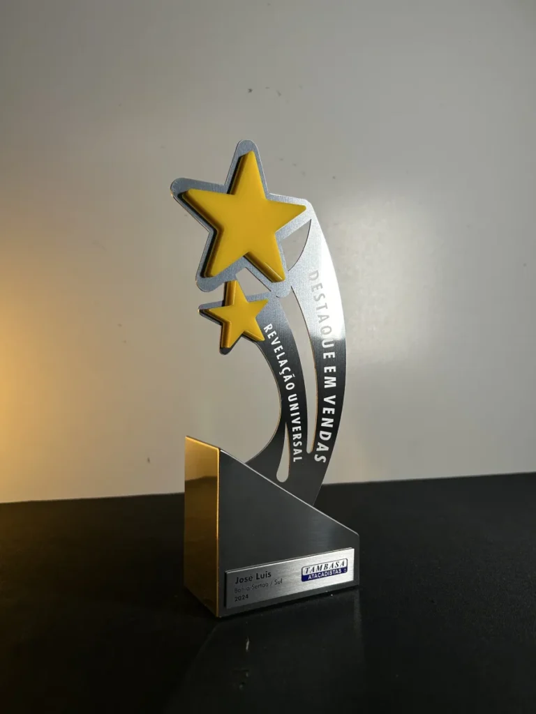 Troféu em Aço Inox
