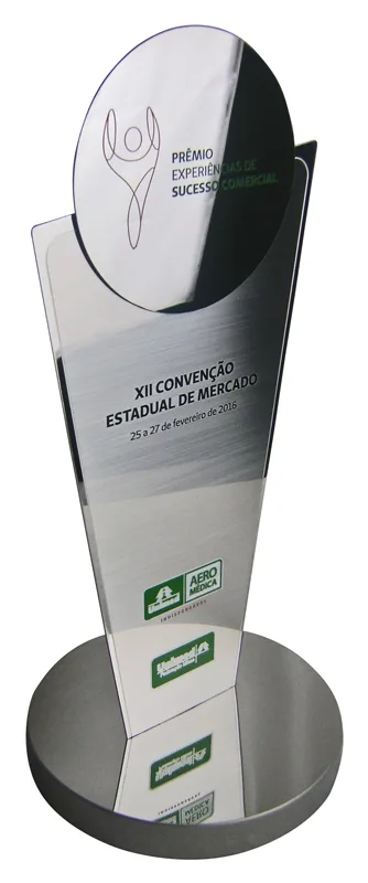 Troféu em Aço Inox
